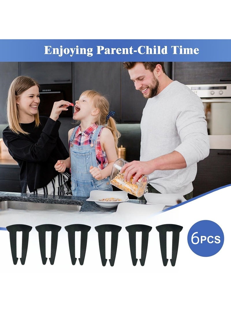 general Gas Stove Knob Locks for Kids 6 Pcs Silicone Child Safety Stove Knob Covers Anti-Error Touch Gas Valve Locks for Kitchen Stove Protection - Image 2
